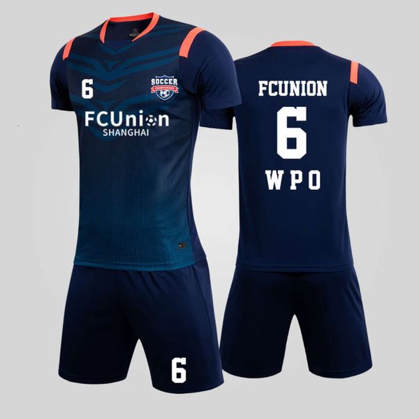 Fußball -Sets/Trainingsanzüge Fußballtrikot für Erwachsene Kinder Neue gedruckte Spiele -Trainingsteam Uniform Kurzärmel -Trikot Personalisierte Sportbekleidung