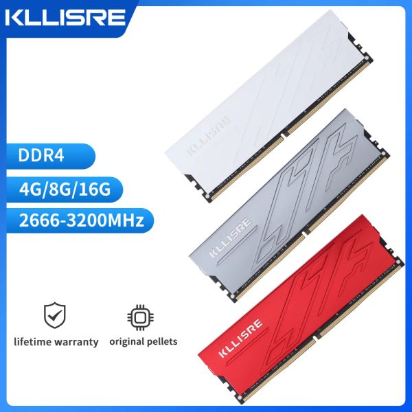 Rams Kllisre 2 titoli DDR4 4GB 8 GB 16 GB RAM 2400 2666 3200 MEMARY DESKTOP DESCIME Dimm noncc.