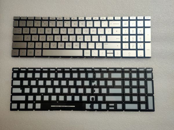 Keyboards New UK English für HP 15da 15db 15dx 15DR 15CR 15Cs einzeln Hintergrundbeleuchtung Silber Notebook Laptop Tastatur