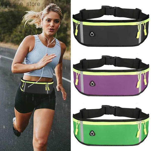 Sports Bags Damen Sport laufen Taillenbeutel wasserdichte und komfortable Fitness Fanny Bag Sicherheitsreflexion Tape Fahrrad Phone Hülle Running Band Y24Y2404184CQO