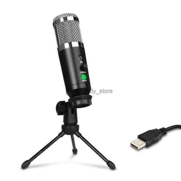 Mikrofonlar Profesyonel USB Kondenser Microfon Depusheng A9 Yüksek Hassasiyet Oyun PC için YouTube Videoların Kaydı Videolarq