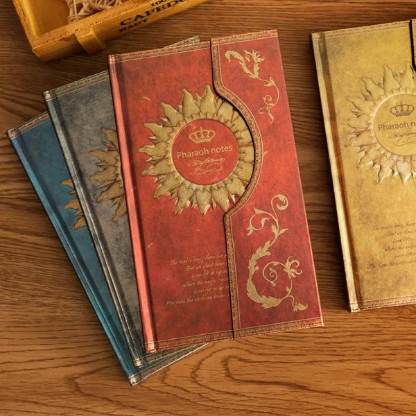 Defterler Magic Notebook Manyetik Snap Kitap Vintage Avrupa Günlüğü Sabit Yan Kronik Takvim Defter Gezginler Dizüstü Kırtasiye Kırtasiye