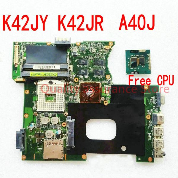 Placa Principal da placa -mãe K42JR para ASUS A40J K42JY K42JR Laptop Placa -mãe A40J Rev 4.1 1 GB DDR3 100% testado