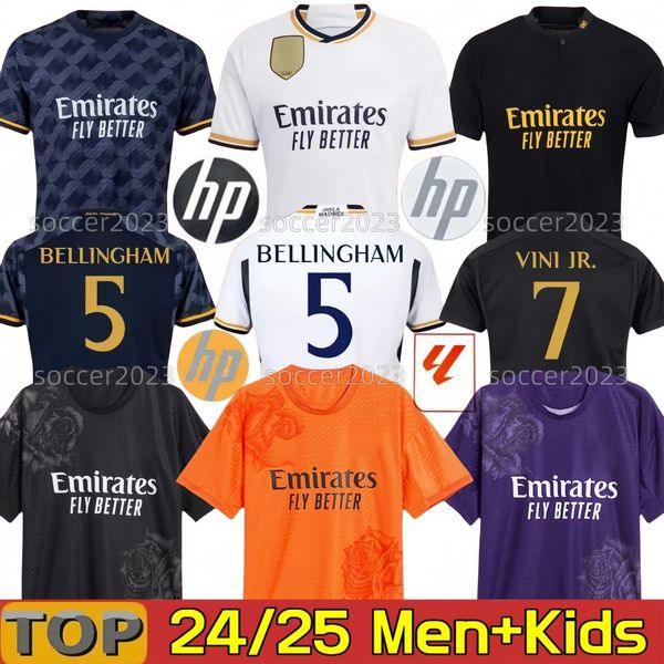 Y-3 Mbappe vierte Heimfußballtrikot 23 24 Fans Spieler Fußball-Hemd Vini Jr Camavinga Tchouameni Modric Valverde 2023 2024 Männer Kinder Real Madrids Bellingham Uniform