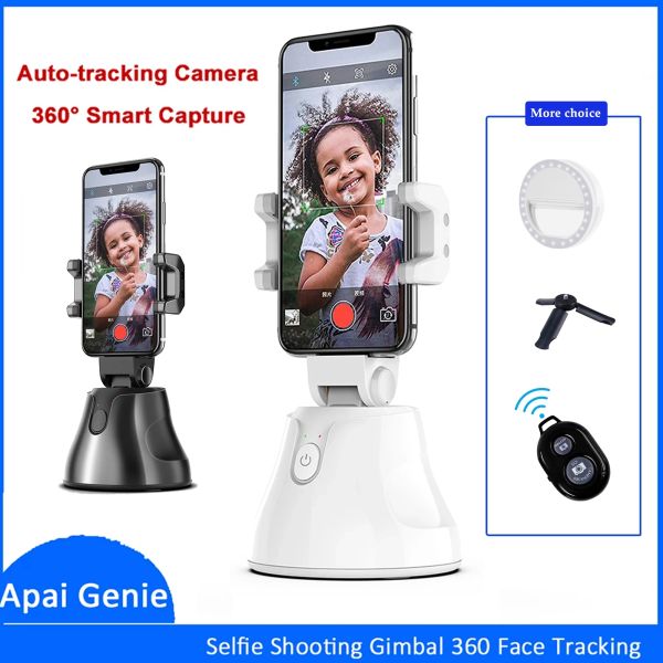 Gimbal portátil AllinOne Auto Smart Shooting Selfie Stick, 360 Rotação Rastreamento de face automática Rastreamento de objeto Vlog Camera Phone Holder