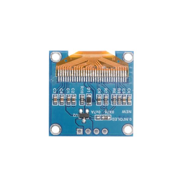 0.96 inç 4pin IIC I2C Seri 128x64 OLED LCD Ekran Arduino SSH1106 -40-70 Celsius GND VCC SCL SDA için Beyaz Ekran Modülü