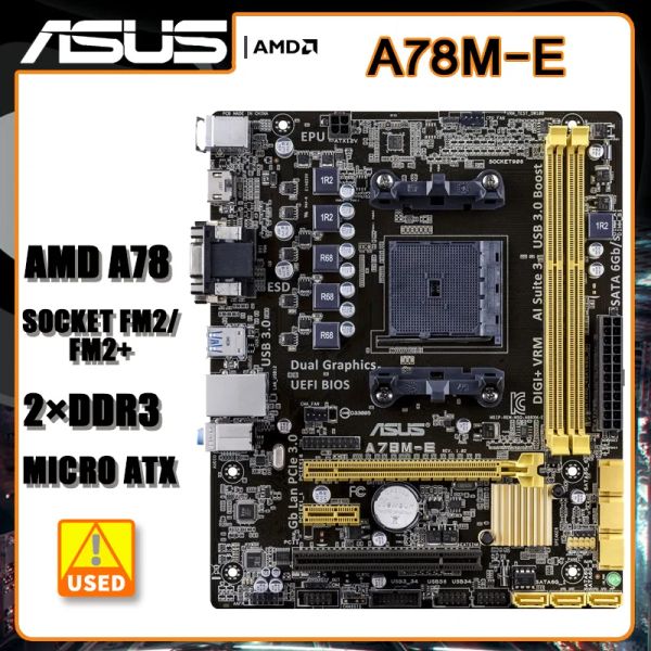 Motherboards FM2/FM2+ AMD A78 Motherboard D A78ME Motherboard DDR3 32 GB SATA III USB3.0 HDMI VGA MICRO ATX für AMD A107800 CPU
