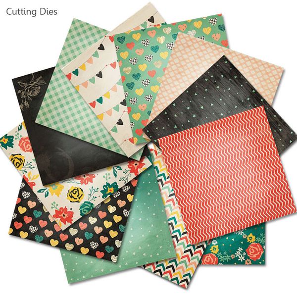 Sweet Love Design Scrapbooking Paper Packs für Kartenherstellung, handgefertigte Papierhandwerksdekoration, neu, 6 