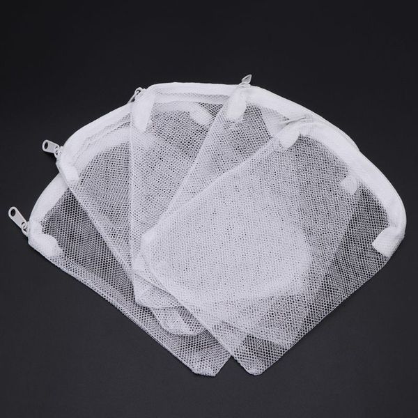 5pcs Peixe para o tanque Filtro de saco de água Polishing para aquário Boa permeabilidade fácil de limpar para o sal de água doce WA