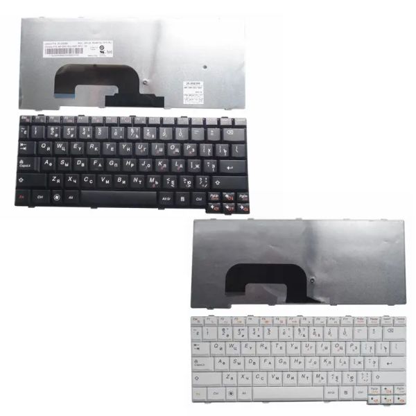 Teclados Gzeele Russian Laptop Teclado para Lenovo S12 N7S K26 K23 N7W Ru Layout Notebook Substitua o teclado preto ou branco de cor branca