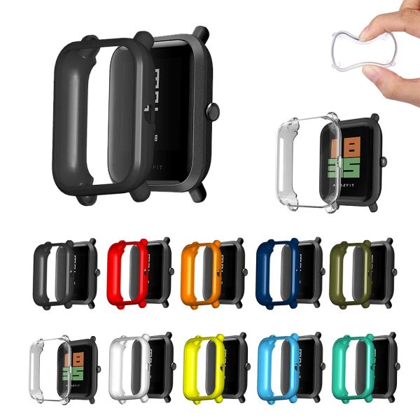 Coperchio protettore TPU placcata per Xiaomi Amazfit Bip S U Pro Smartwatch Case Forta Shell soft Shell per Huami Amazfit Bip/U/Lite