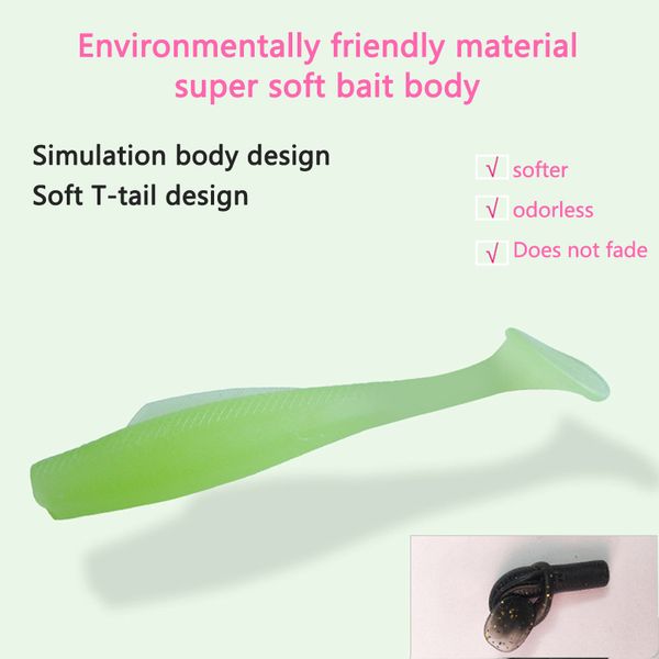 Novo Minnow Plástico macio Paddle Tail SwimBait 10cm/8cm/6cm/4cm preto peixinho de gabarito de pesca de cabeça de pesca pike bass pesca shad isca