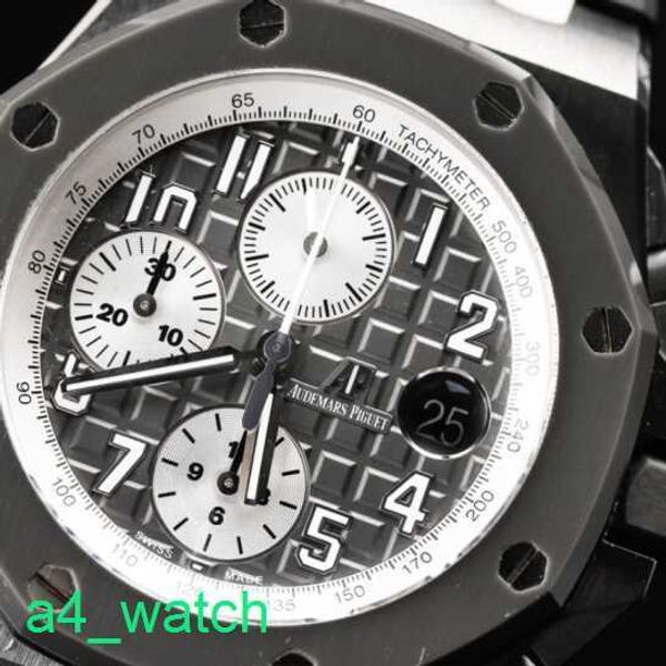Grestest AP Wrist Watch Oak Tree Offshore 26470IO Cimento Cinza Cor de 42mm Conjunto