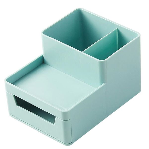 Nuovo Desktop Storage Box Desk Desk File Penna del vassoio Sundries Organizzatore di articoli di cartoleria con forniture per uffici di cassetti