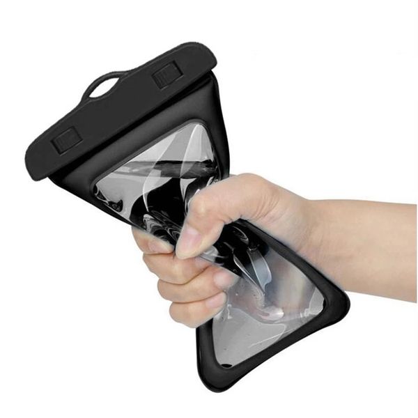 TPU Yüzme Mobil Su Geçirmez Telefon Punch Çanta Kuru Kasa Sualtı Su Geçirmez Telefon Kılıfı iPhone 6 7 Evrensel Model 6 inç