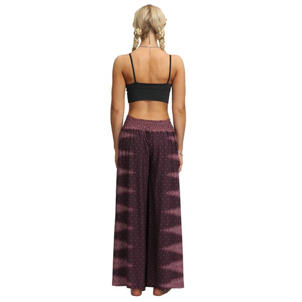 Pantaloni a gamba larga a fessura di palazzo per donne Sports Casual Beach Boho Yoga Pants Hippie Bohemian Pilate Plus