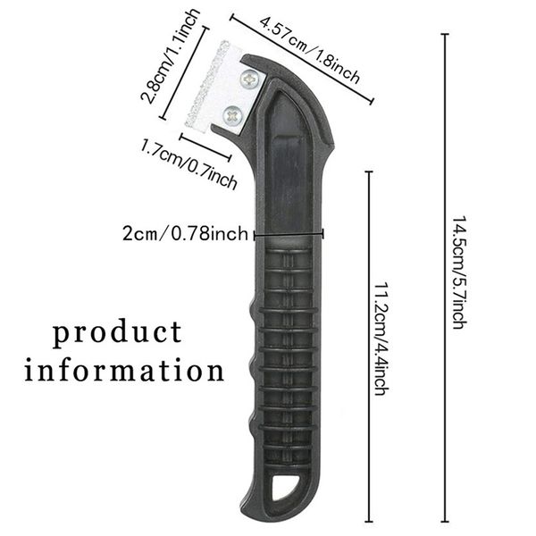 2pcs Keramikfliesen Gap Hakenschneider mit 2pcs Blades Fliesenspalt Fugenreinigung Remover Wandbodenfliesen Fugenreinigerer Schaberwerkzeug Werkzeug