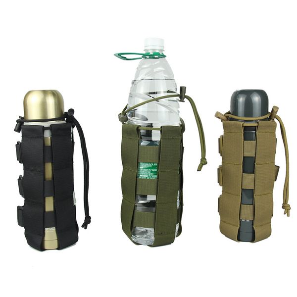 Bottiglia di acqua da 0,5L-2,5 litri MOLLE Acqua regolabile Cover Cover Cover Cover Tactical Kettle Borse con accessori con spalla a 2 punti