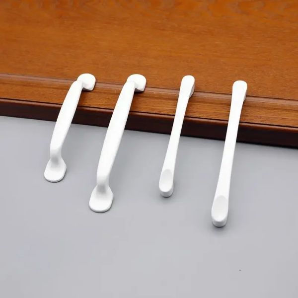 Weiß 96/128 mm Schrank zieht Schublade Zieh Küchentürgriffe und Knöpfe Metallschrank Griffe Möbelgriff Knopf