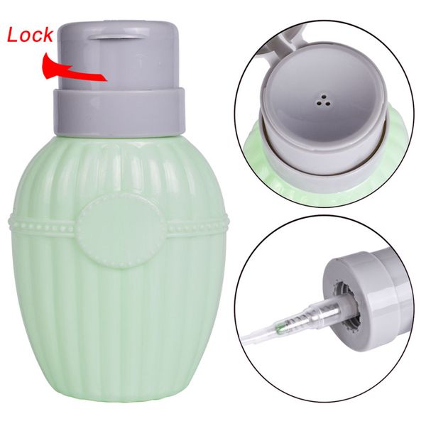 1pcs reciclável para retirada de esmalte recipiente de garrafa de garrafa de bomba vazia Dispensador