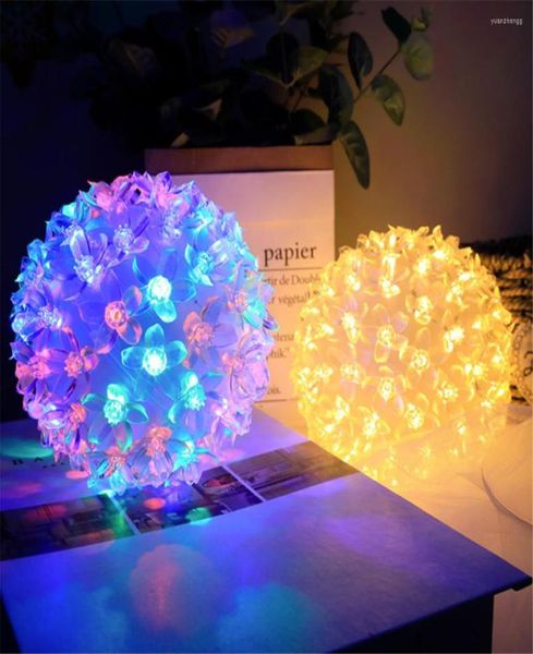 Saiten 10 cm 20 cm 25 cm LED Cherry Blossom Fairy Lights Outdoor Girlande Lichtkristallblumen für Innen Weihnachtshochzeit Dezember 2527990