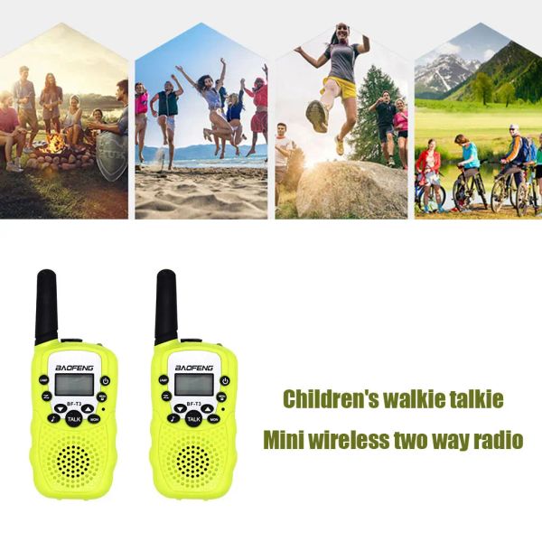 Radio 2PCS Walkie Talkie Children Radio Handheld Mini Wireless Zwei -Wege -Radio -Ersatz für Baofeng BFT3 PMR446