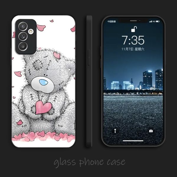 Tatty Teddy Bear Phone Case Thone Themed Glass для Samsung A12 A22 A32 A42 A51 A52 S22 S21 S21FE S20 Ultra Note 20 10 Pro Plus Cover