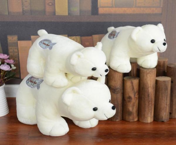 Plüschspielzeug Polar Bear Puppe für niedliche Mädchen kreative kleine weiße Bärenmaschine Kinder039s Geschenk7920422