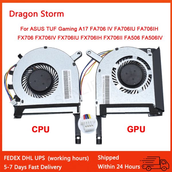 Pads Cooling per ASUS TUF Gaming A17 FA706 IV FA706IU FA706IH FX706 FX706IV FX706IU FX706IH FX706II FA506 FA506IV CPU GPU Fan GPU