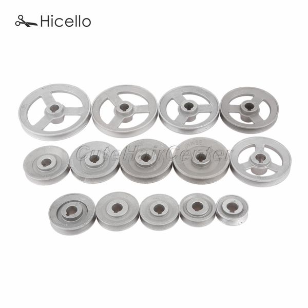 Endüstriyel Dikiş Makinesi Timging Transfer Tekerlek Kasnak Kemer Tekerlekleri Tüm Boyut 45mm-12mm Katı/İçi Boş Alüminyum 14 Boyutlar Hicello