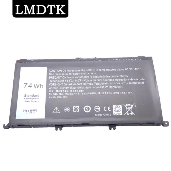 Батареи LMDTK Осуществленный новый 357F9 11.1V 74WH Батарея ноутбука для Dell Inspiron 157000 7559 7557 7566 7567 5576 INS15PD1548B 1748B 1848b
