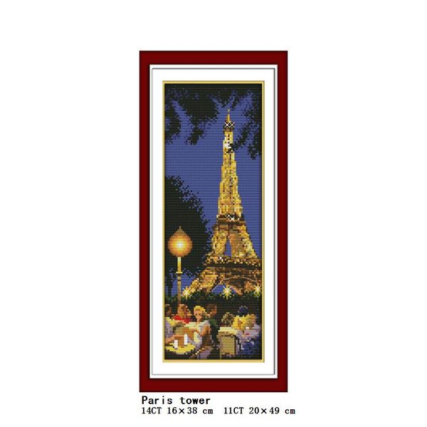 Weltberühmte Orte Landschaftsserie Ägypten Pyramid Venice Water City Cross Stitch Kit 14ct 11ct Graf Leinwand Stickerei Nadelarbeit