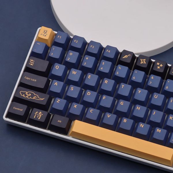 Accessori blu samurai rossa samurai keycaps profilo ciliegia tasto tastiera set per gmk ciliegia mx switch tastiera meccanica giapponese personalizzata