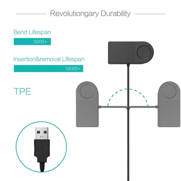 Caricatore Awinner per Garmin Forerunner 110 210, Approccio S1 - Cavo di ricarica USB 100 cm - Accessori per smartwatch GPS