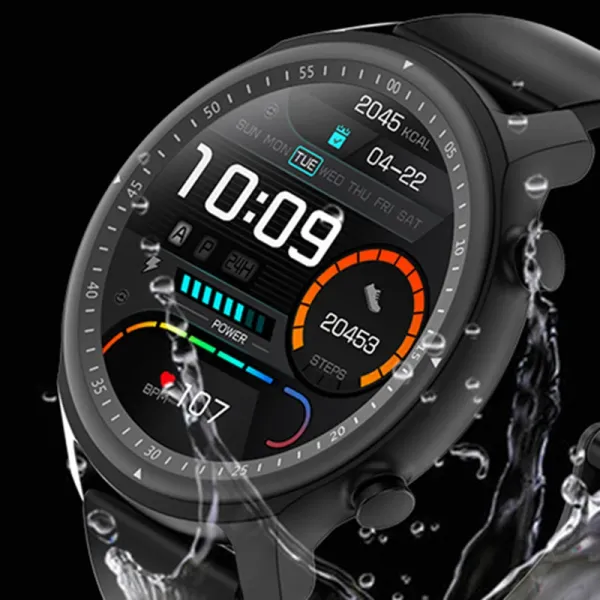 Orologi uomini donne Bluetooth Call Smart Watch Sports Band Fitness Tracker Cancellazione BP BO Sleep Monitor Music Player Bracciale Smartwatch