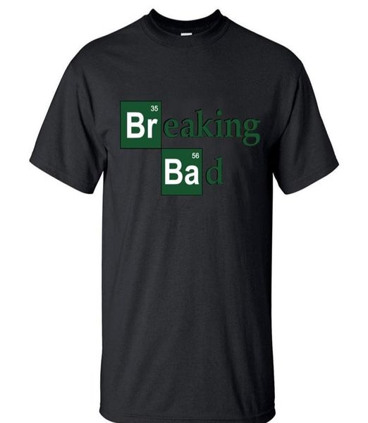 Breaking Bad Heisenberg Men T Camisetas de verão Casual Casual 100 Tshirt Streetwear Slim Fit Top Tees S3XL T2001112505458