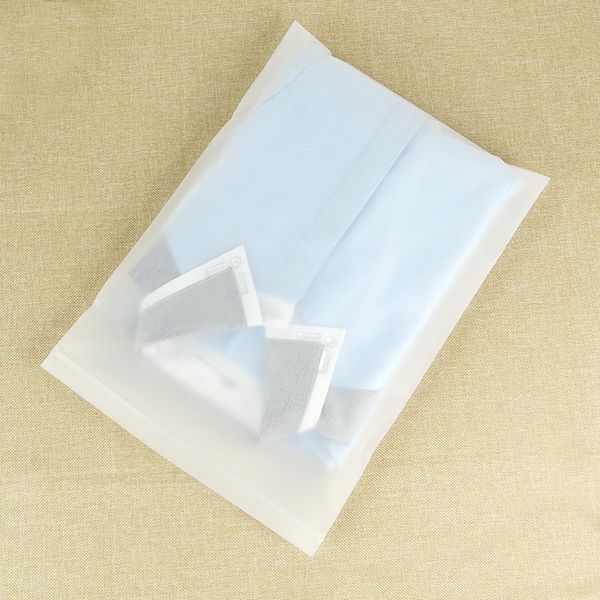 2000pcs/Los Kleidung wasserdichte selbstversiegelte Beutel Plastikverpackungsbeutel transparent gefrostete Selbstdichtungsschloss Plastikbeutel