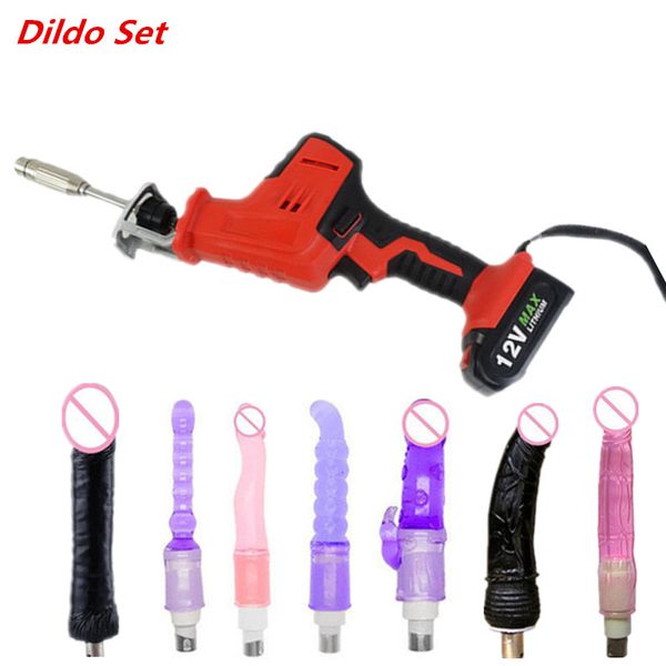 Nuova Sabre Sabre Sex Machine portand -gun telescopica con set di dildo set giocattoli sessuali per coppie accessori erotici 18+