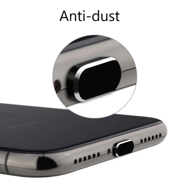 1-5 % зарядки порт металлическая пыльная заглушка для iPhone 7 8 плюс XR XS 12 13 14 Pro AirPods Dust Paul Presect Spopp