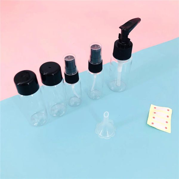 7pc/set Mini Travel Makeup Cosmetic Face Bottles Bottles