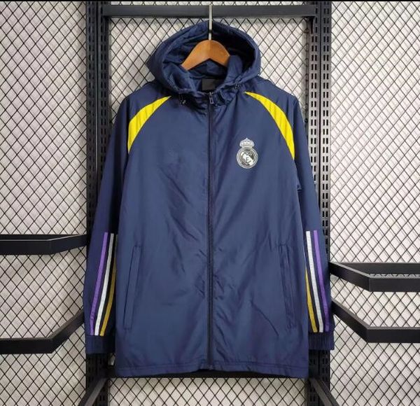 2024 2025 Real Madrid Full Zipper Trailsuit Eğitim Takımı Vini Jr Bellingham Kapşonlu Ceket Rüzgar Yasağı 23/24/25 Real Madrides Erkekler Futbol Camavinga