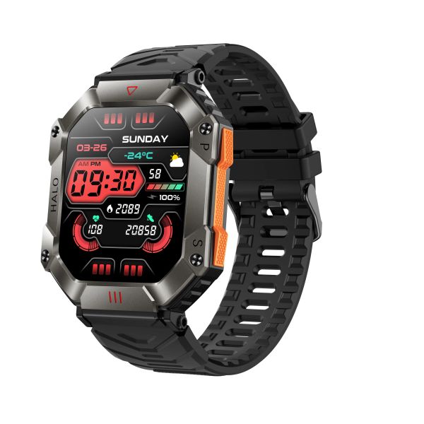 Orologi KR80 Smart Watch 2,0 pollici 240*292 Screen di grande schermo BT Chiama IP67 Smartwatch impermeabile per i fitness sportivi per esterni per Android iOS