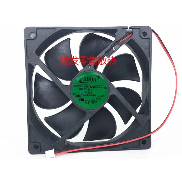 Resfriamento novo AD1224HXA71GL 12025 24V 12cm 0,24A Fan de resfriamento de potência do chassi do inversor