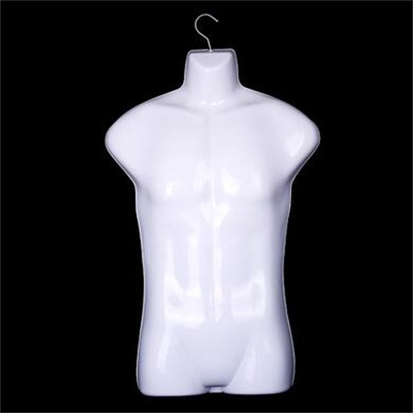 Mannequim plástico de meio comprimento para masculino, adereços para crianças, radiografia de peito, rack de exibição, roupas penduradas, lote C057,5 PCS