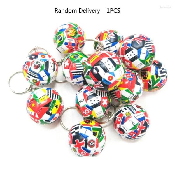 Hooks für Creative World Flag Football Keychain Sportfußball Keyring Pendant School Belohnung Party Drop