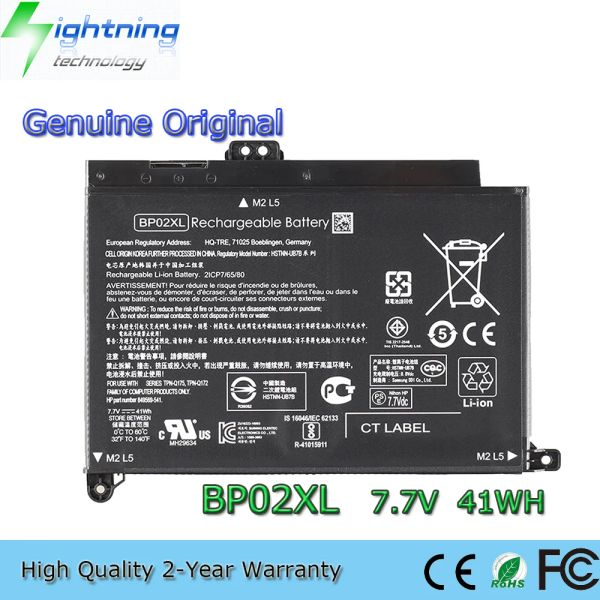 Baterias Nova Bateria de laptop de 41h original BP02XL original para HP 15AU010WM 849569421 849909850