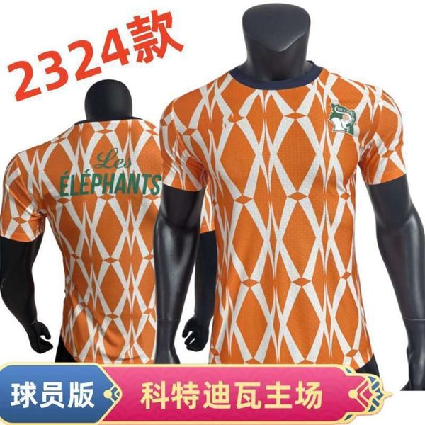 Maglie di calcio 23/24 Ivory Coast Home Jersey Versione giocatore di calcio stampabile