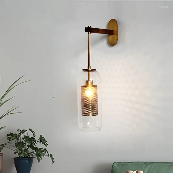 Lâmpadas de parede Lâmpada de vidro Luminária Luminaria LED LUZ LUZ DO BOILLOMENT BOLK