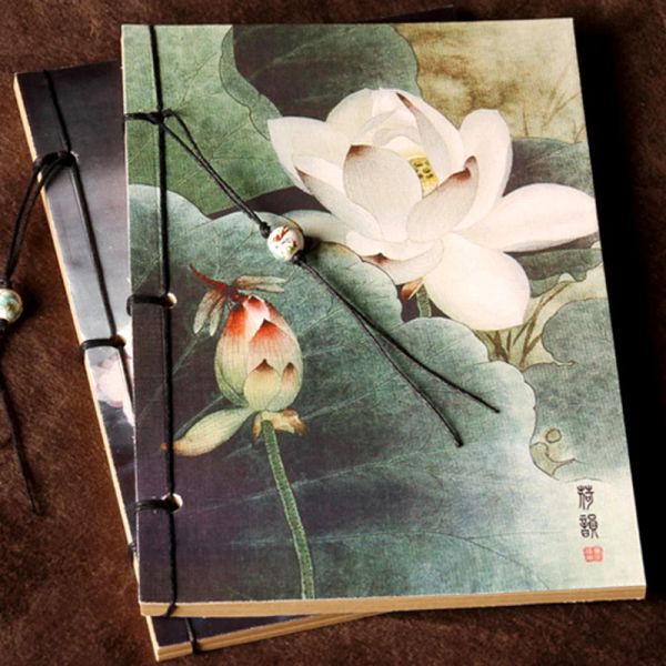 Notebook in stile cinese 70 fogli di schizzi per disegnare planner Notebook opuscoli vuoti per la rivista di giornale di carta kraft