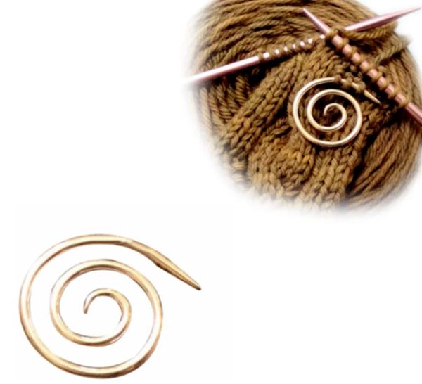 1/5pcs kreisförmige Spiralkabel -Nadel -Strick -Nadelstichhalter DIY -Bekleidungsnadeln für Wandteppichschalweben